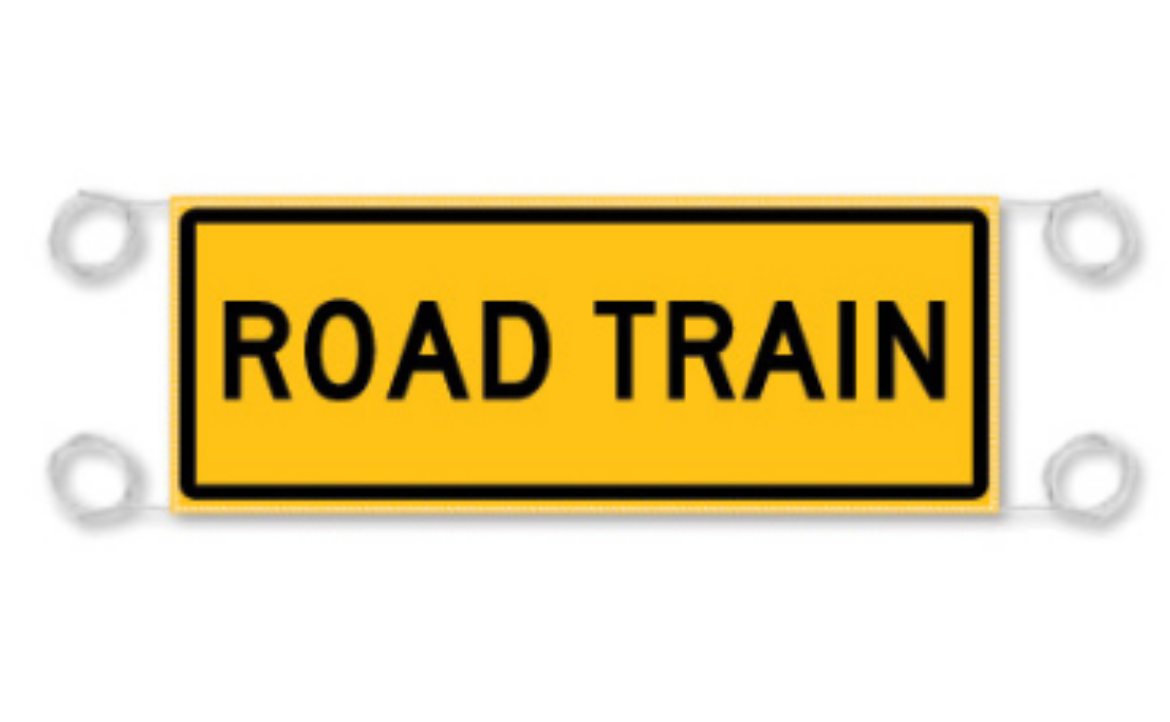 Picture of Road Train Banner, 1200 x 300mm, Class 2 Vinyl