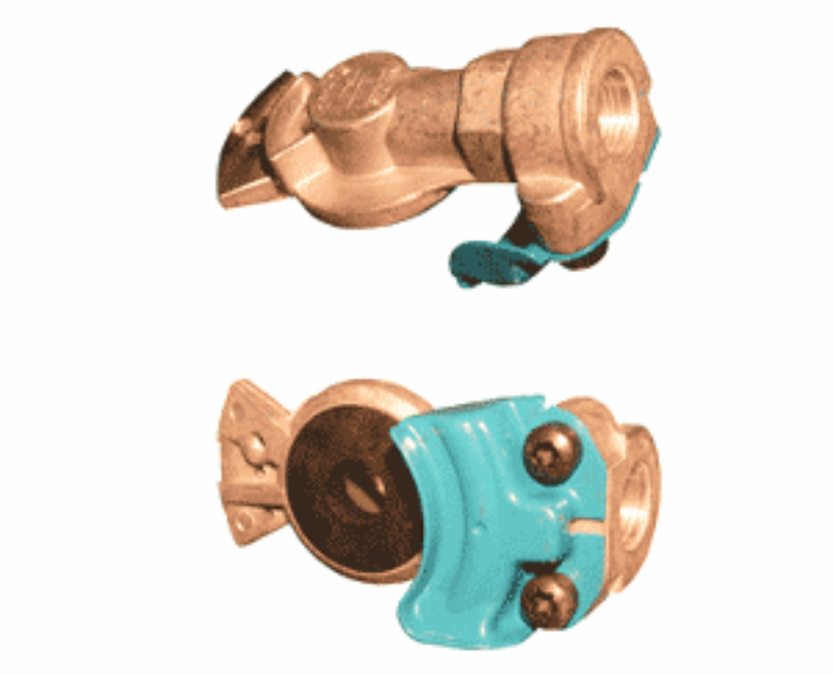 Picture of Coupling, Glad Hand, Service, 1/2" NPT, Blue