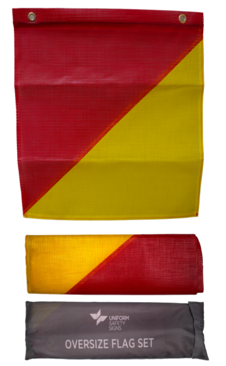Picture of Oversize Flag Set, Mesh, Set of 4 with Bungee Cord and Hook