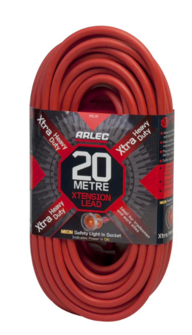 Picture of EXTRA HDUTY EXTENSION LEAD 20 METRES, 10 AMP 240V