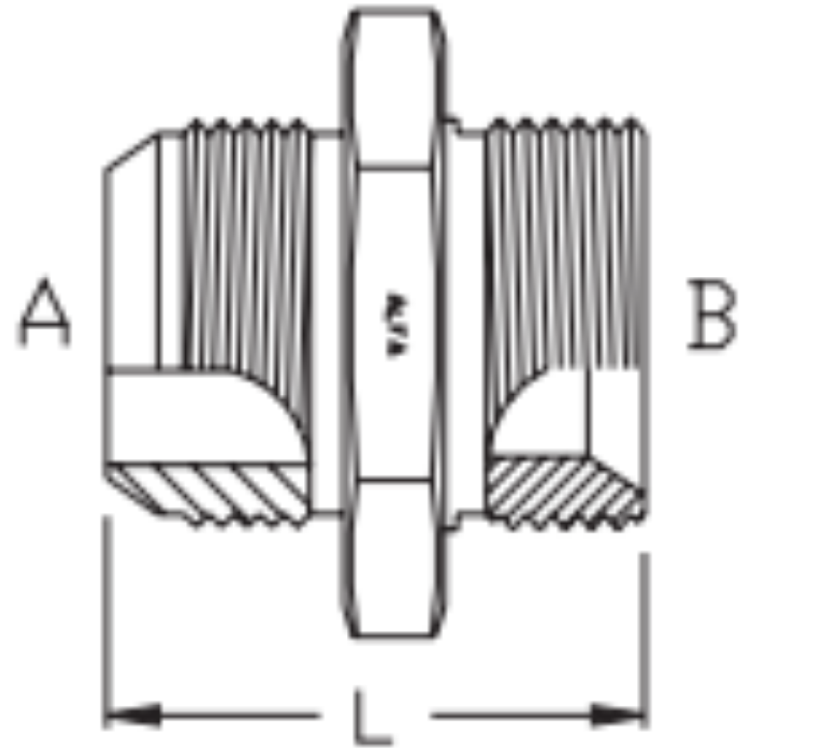 Picture of Adaptor, BSPP x JIS Komatsu Metric