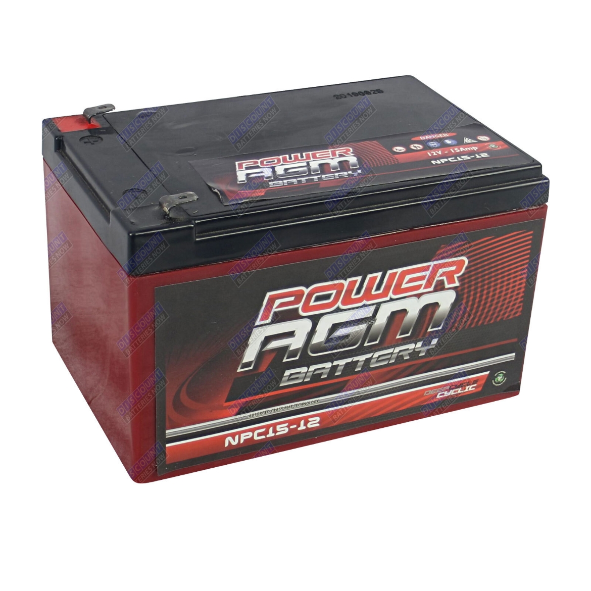 Picture of Battery, Powersonic, AGM, 12V/15ah