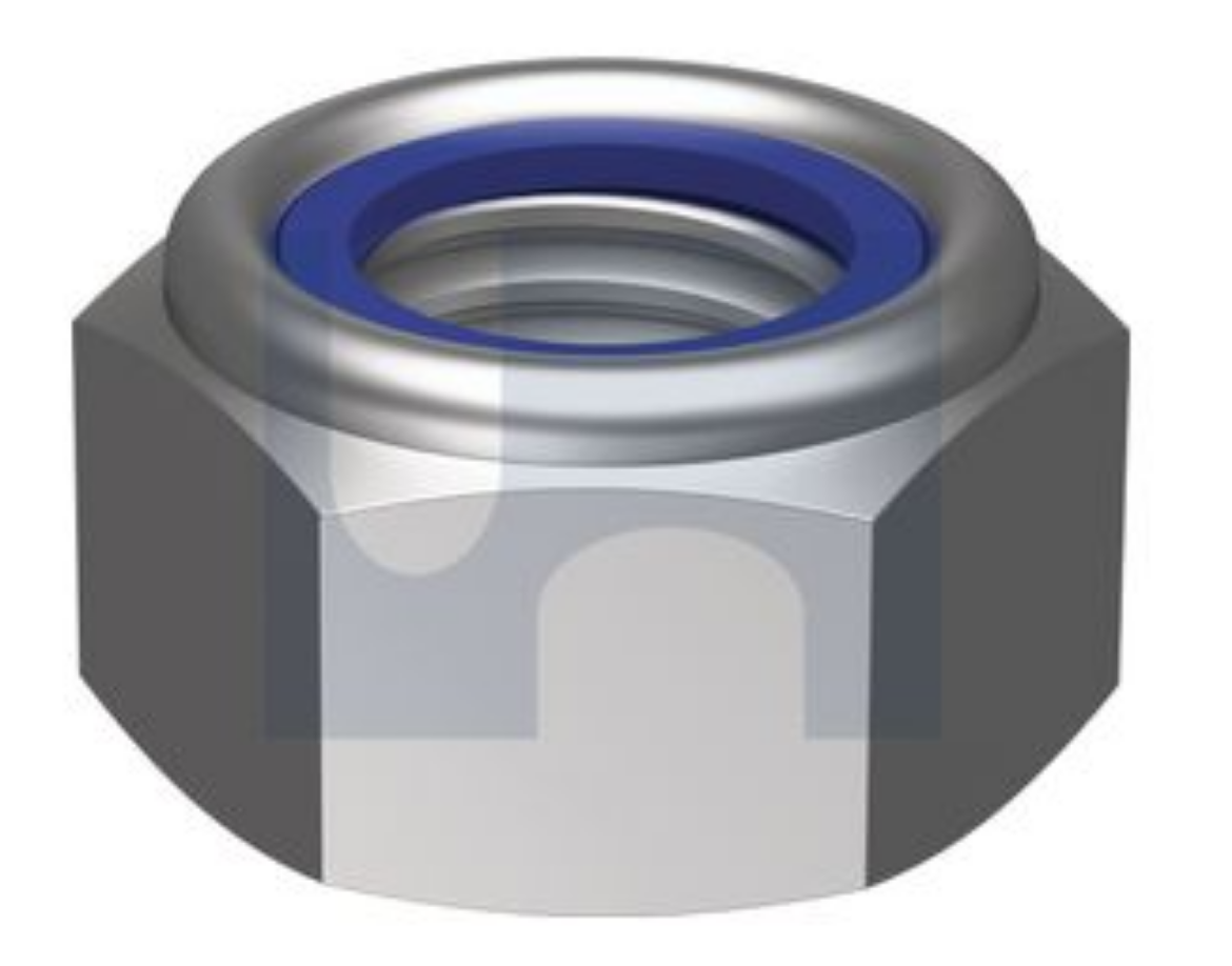 Picture of Nut, Metric, 18mm, Nyloc, Stainless 316