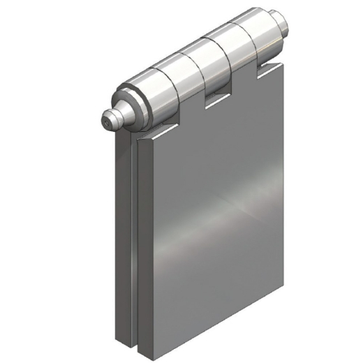 Picture of Hinge, Back Flap Steel, 50 x 80 x 6mm, (8mm pin WITH Grease Nipple)