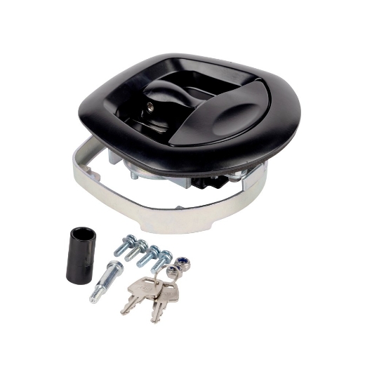 Picture of WHALE TAIL DROP T LOCK - BLACK POWDER COATED