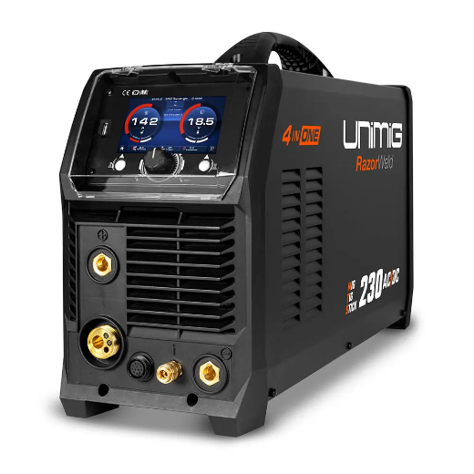 Picture of RAZOR MULTI 230 AC/DC MIG/TIG/STICK WELDER, 15AMP, SB24 BINZEL GUN