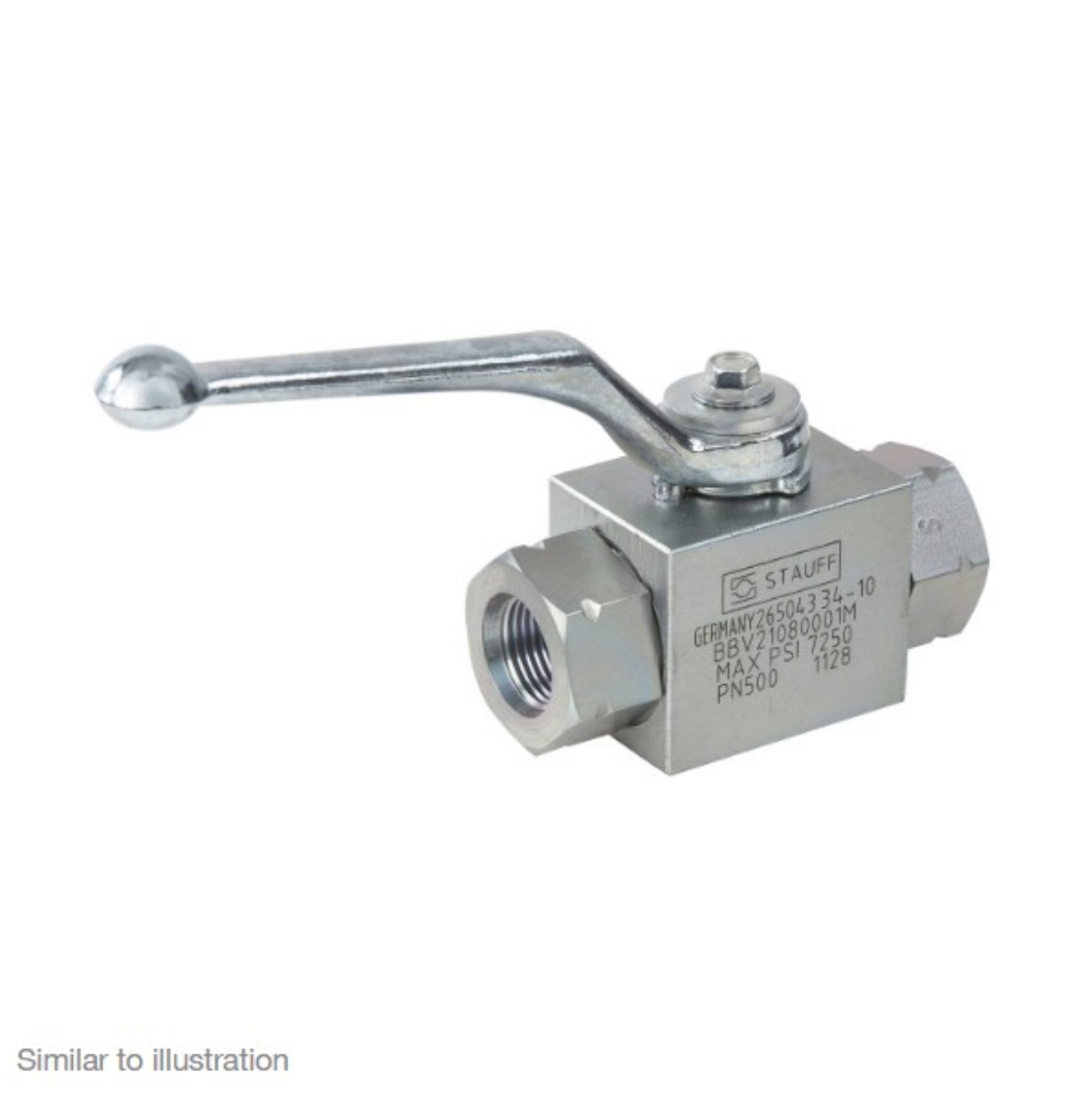 Picture of Ball Valve, 350 Bar W.P, 1" BSPP, c/w Mounting Holes