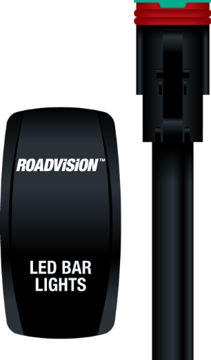 Picture of LED Light Bar Wiring Harness 12/24V GEN2 +&- Switching with H4 & HB4 Piggy Back Connectors