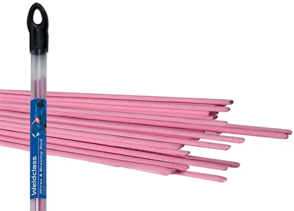 Picture of Brazing Rods, Nickel Bronze, Flux Coated, 3.2mm, Pkt.8