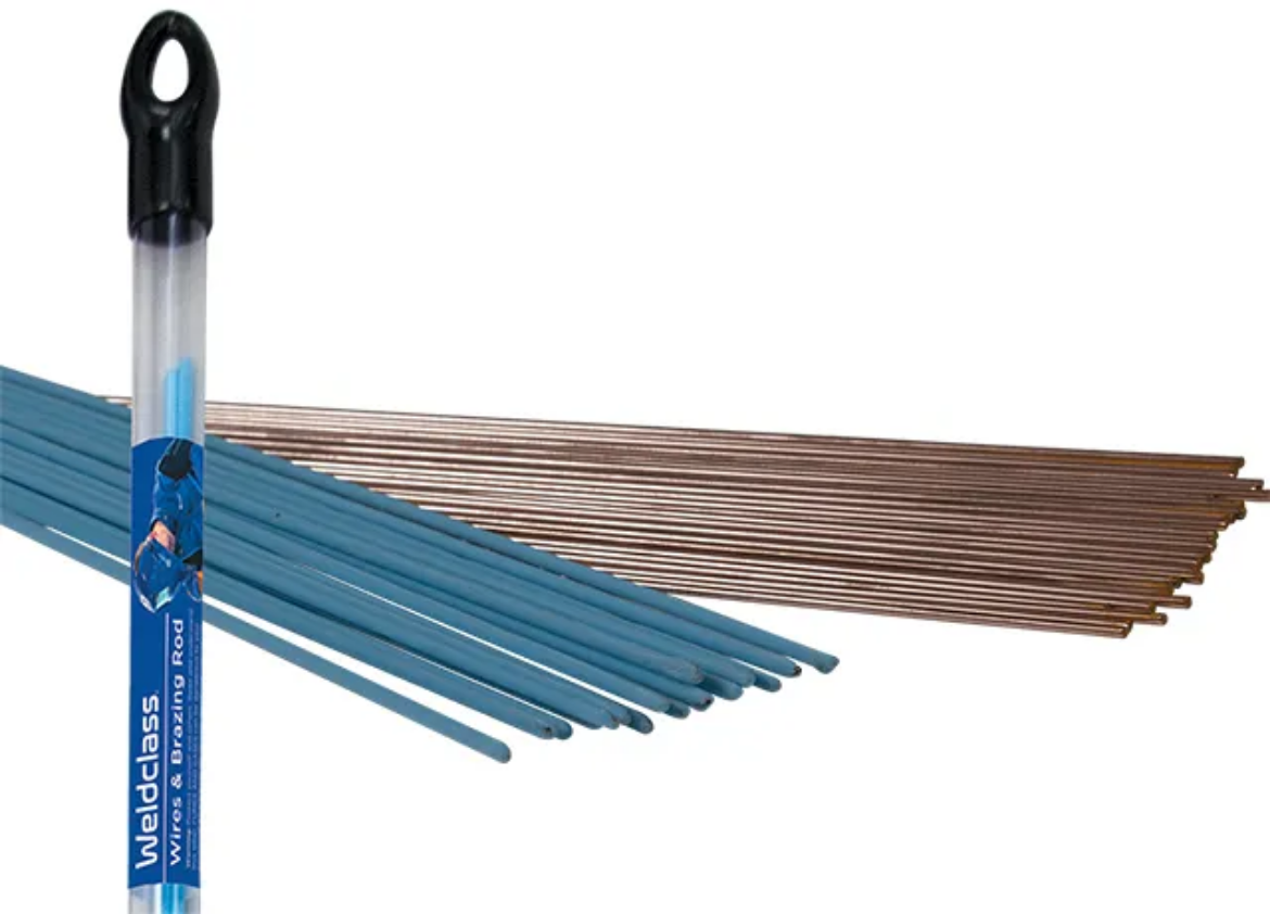Picture of Brazing Rods, Silver 45%, Flux Coated, 1.6mm, Pkt.2