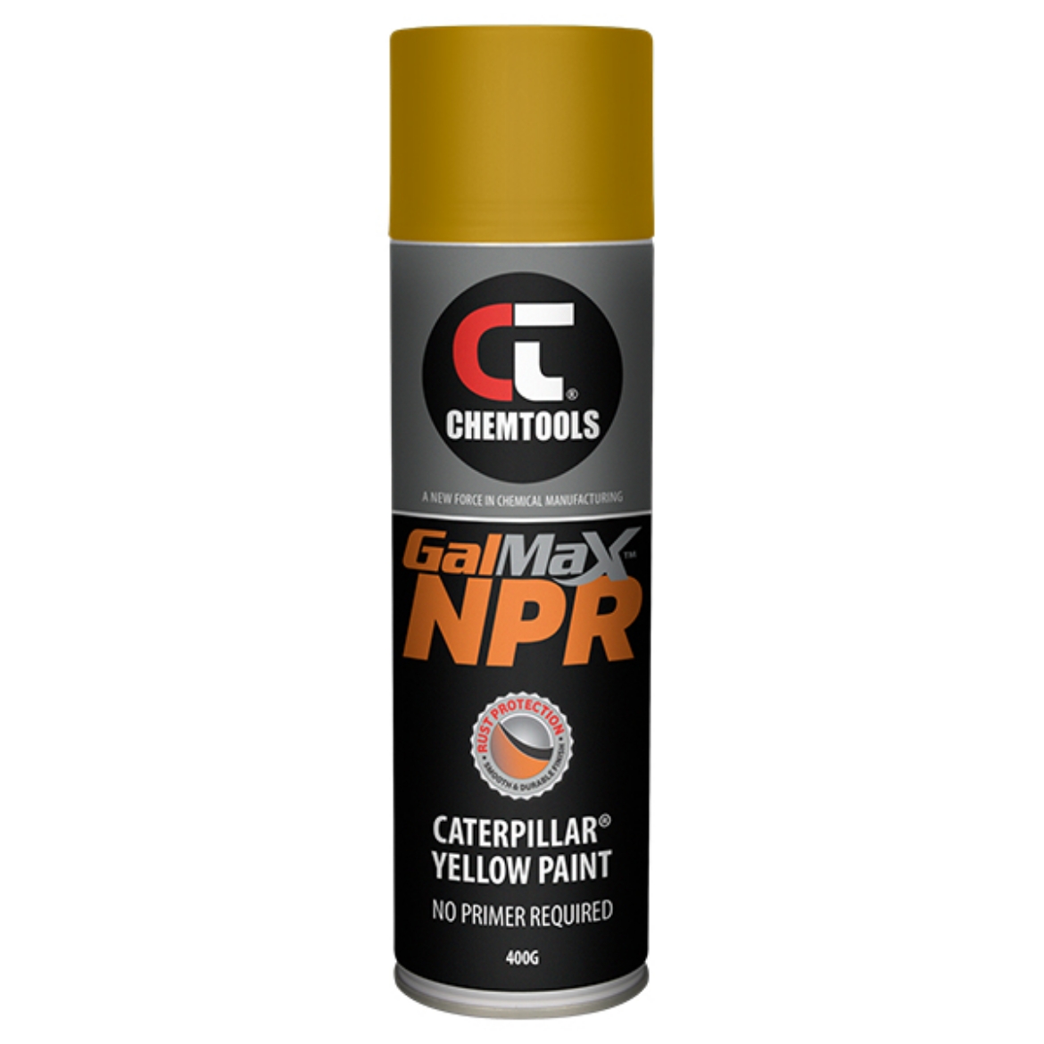 Picture of GalMax NPR Caterpillar Yellow Galvanising Paint 400g Aerosol