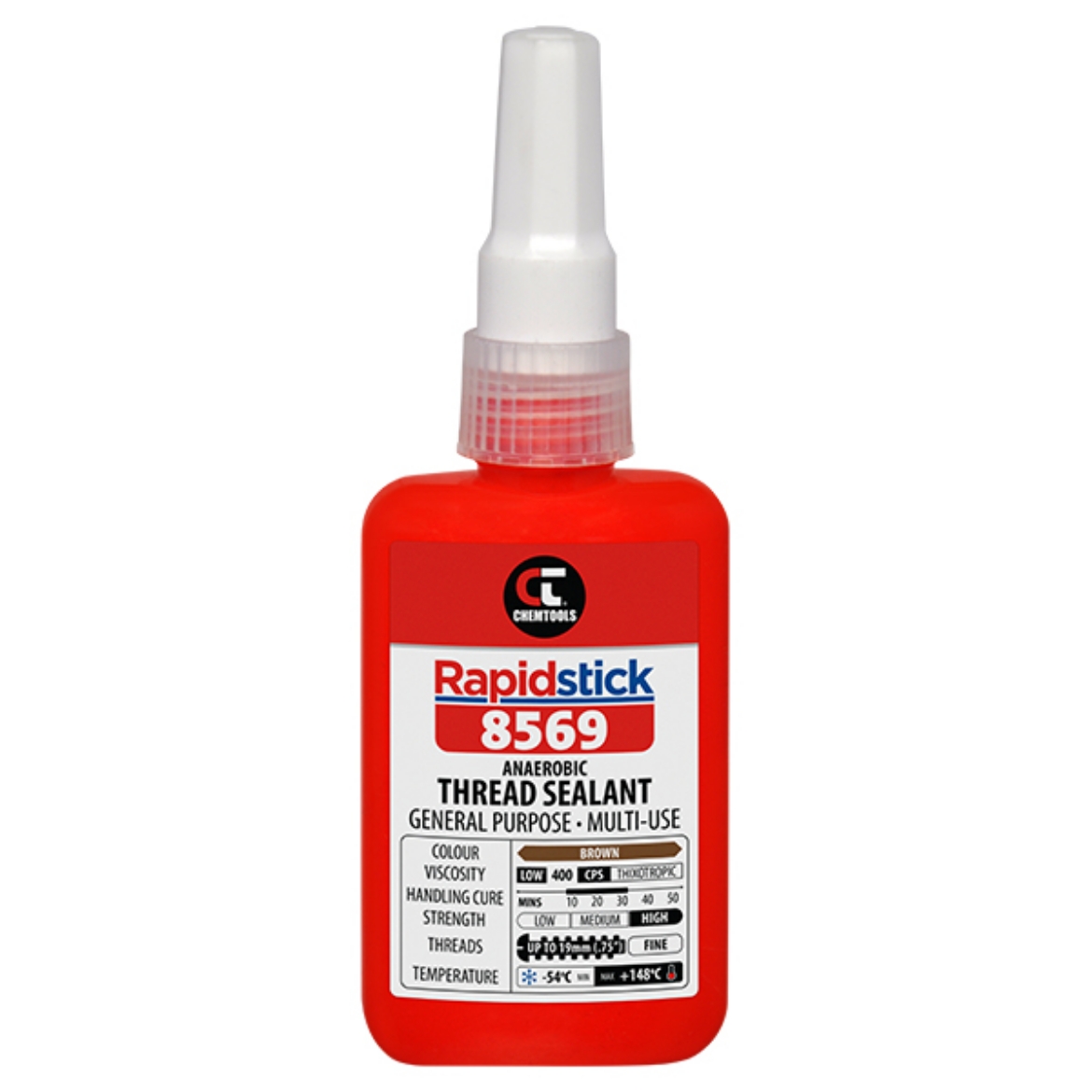 Picture of Rapidstick 8569 Thread Sealant (Multi-Use, Fine Threads) 50ml Bottle