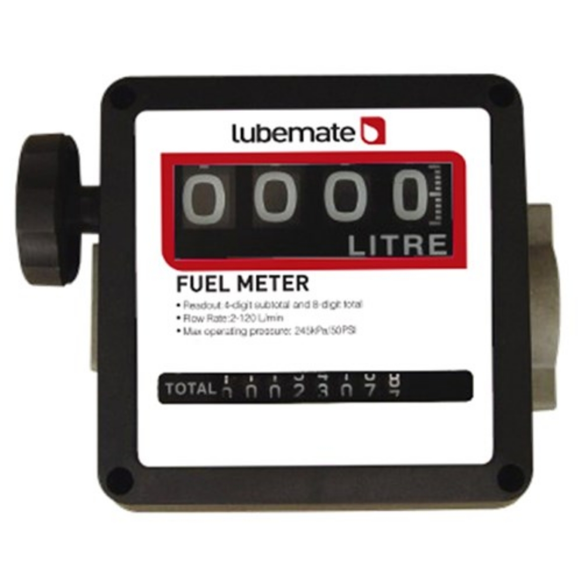 Picture of Fuel Meter, Diesel, Mechanical, 1" BSP, Flow range: 20–120LPM, Maxi operating pressure: 49psi (3.5bar)