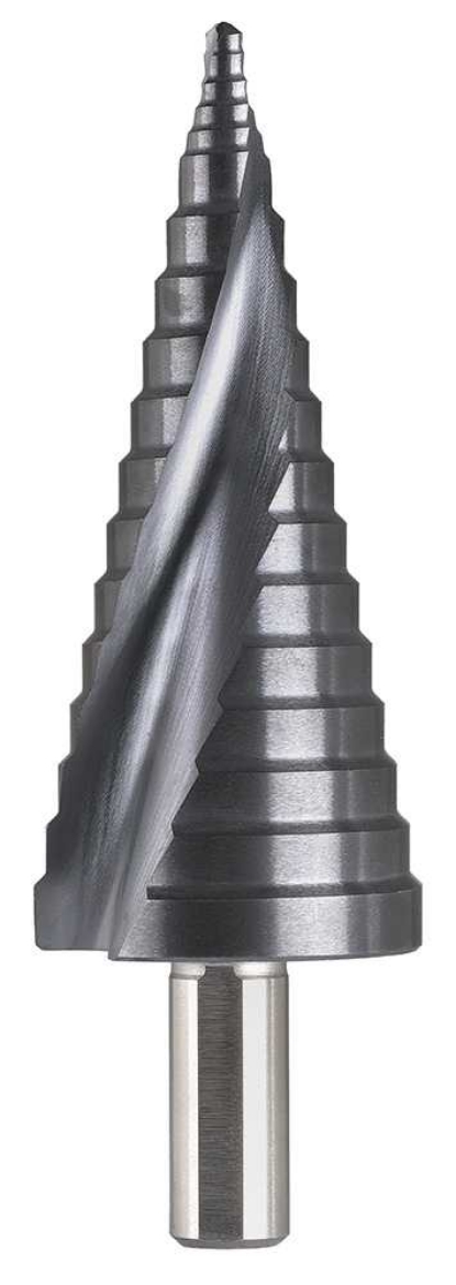 Picture of Step Tip Drill 4-32mm Co5 TiAlN 3-Flat Round Shank