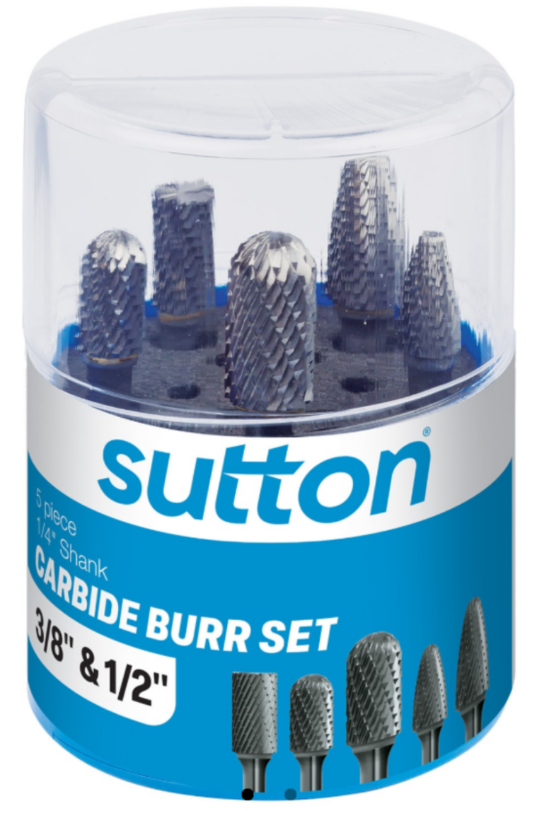 Picture of Burr Set, 5 Pce, 1/4" Shank, Carbide
