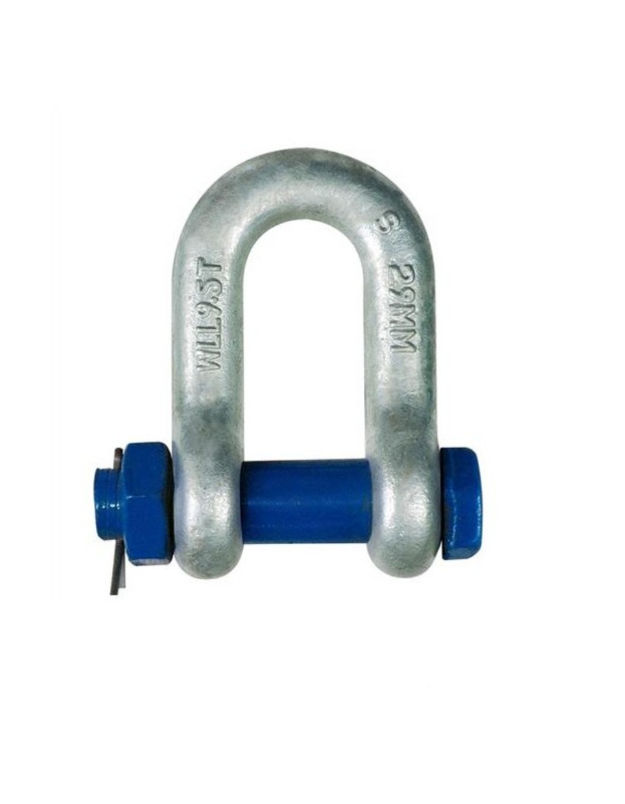 Picture of Shackle, Dee, Grade 'S', Safety Bolt Galvanised 16mm/3.2T