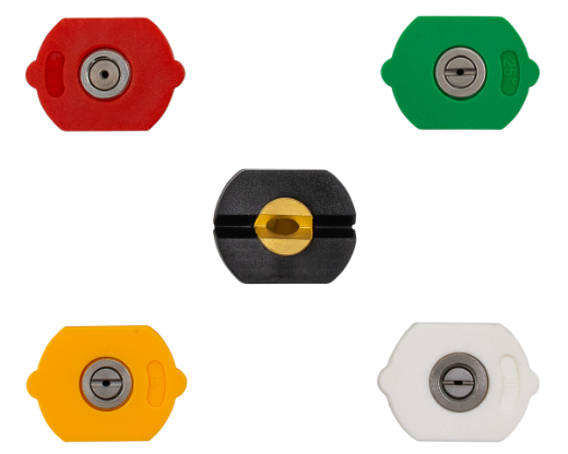 Picture of Nozzle Kit, QC Angles 0,15,25,40 deg & Soaper, Pkt.5