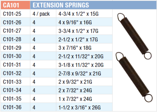 Picture of Grab Kit, Extension Spring Assort, 48 Pce