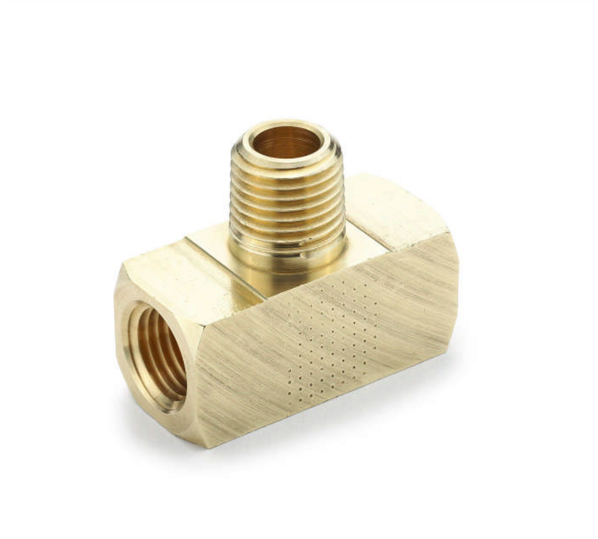 Picture of Male Branch Tee, Brass, 1/4" NPT