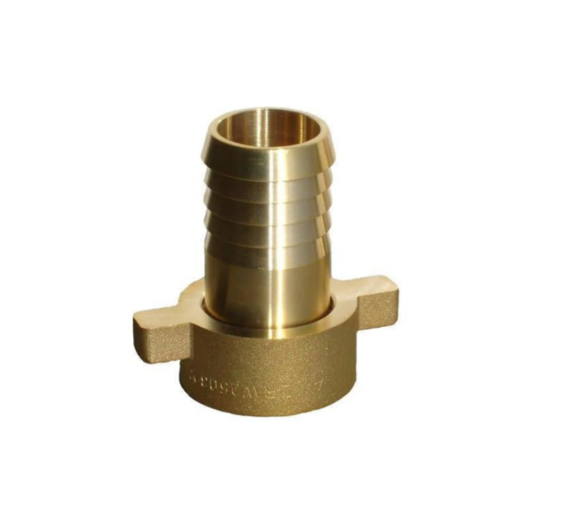 Picture of Nut & Tail, Brass, 1/4" Barb x 3/8" BSP-F