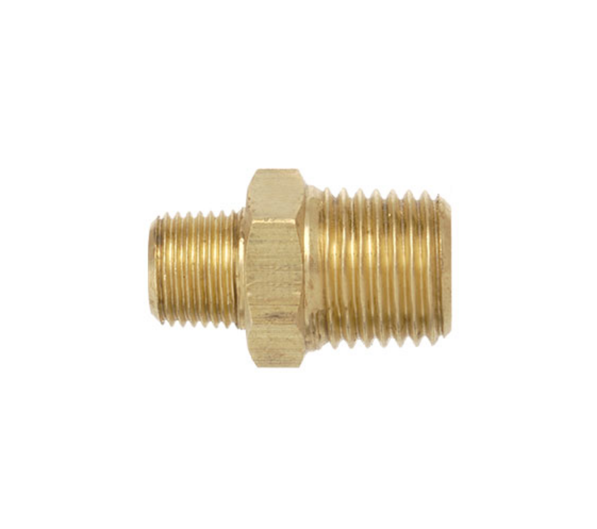 Picture of Reducing Nipple, Brass, 3/8" x 1/8" BSP