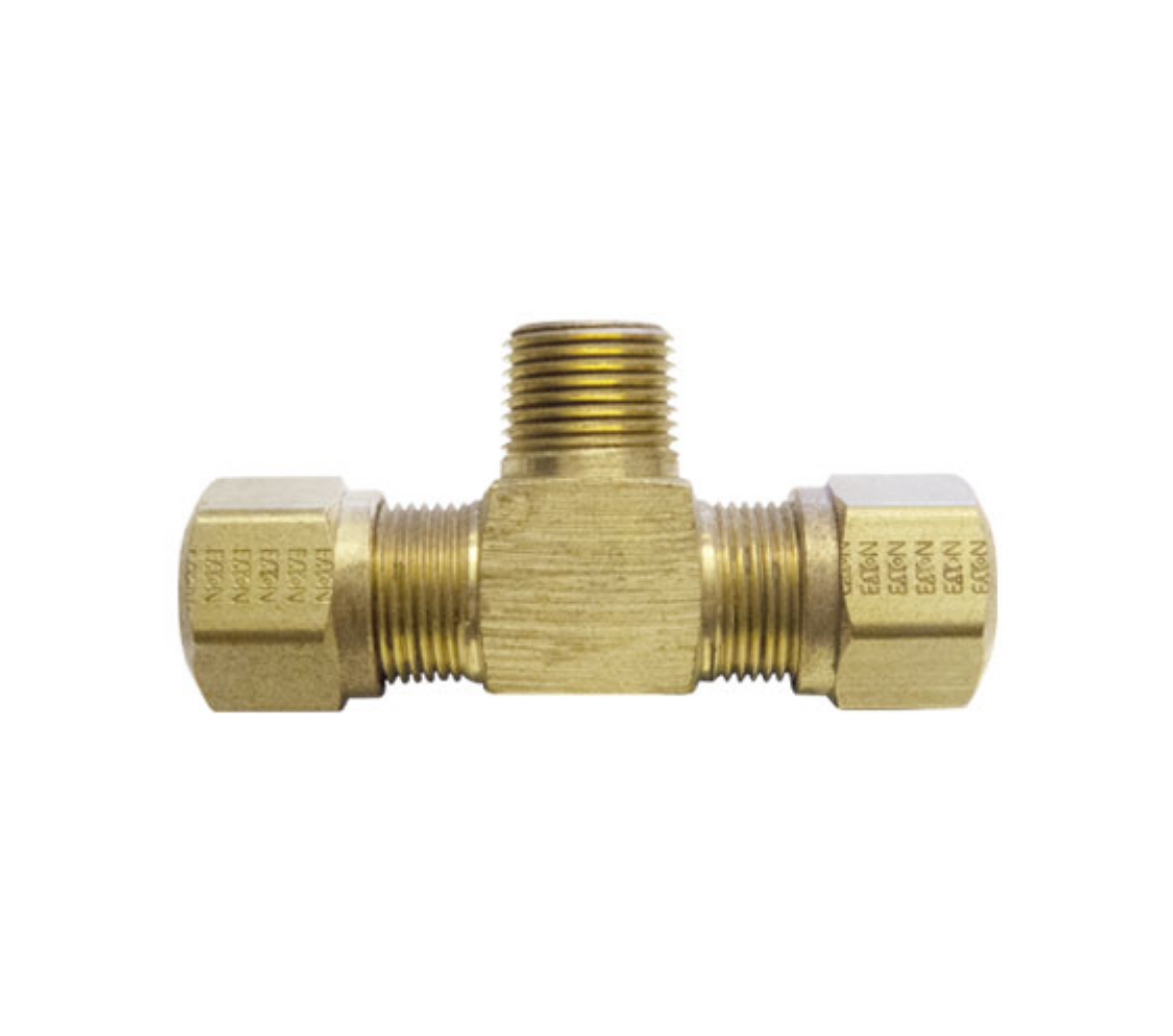 Picture of Male Branch Tee, NTA style, 1/2" Tube x 1/4" NPT