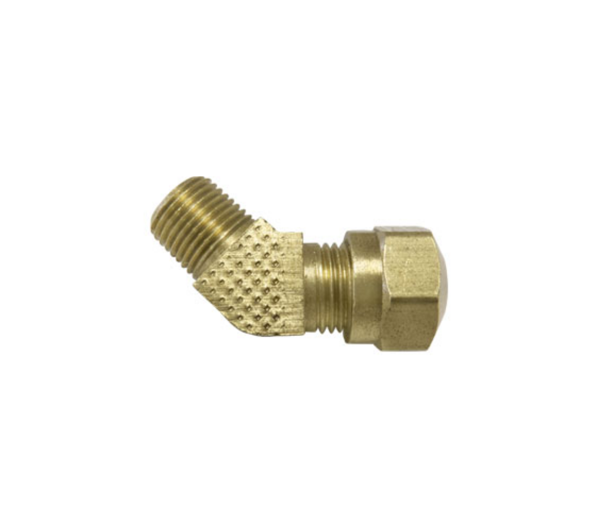 Picture of Male Elbow, 45deg, NTA style, 3/8" x 1/4" NPT