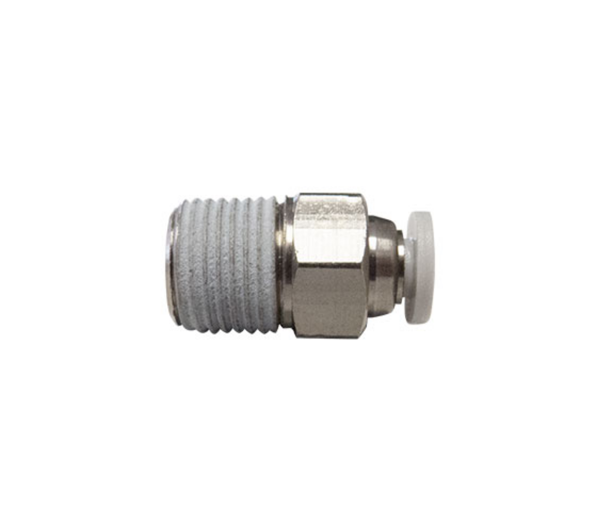 Picture of Male Connector, Nylon/Brass Push Fit, 6mm x M5-0.8