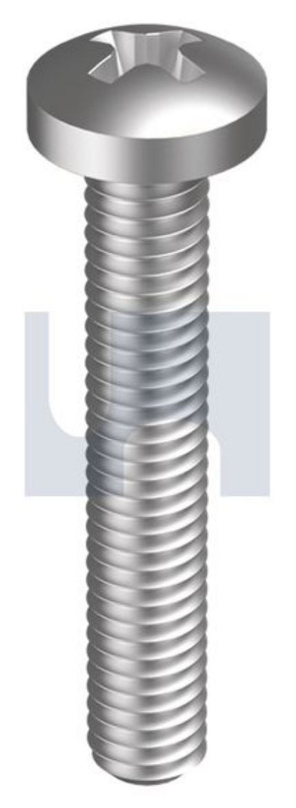 Picture of Machine Screw, Metric, 5 x 12mm, Pan Phillips Head, Stainless 316