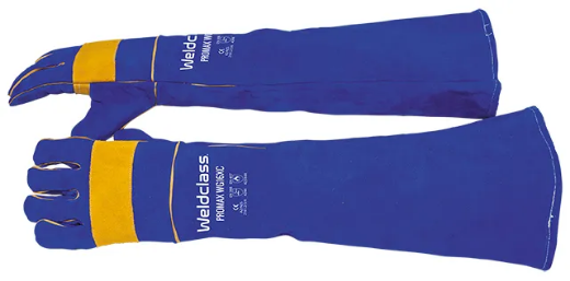 Picture of Welding Gloves, Xtended-Cuff, 680mm, Promax, Blue, Standard Pair