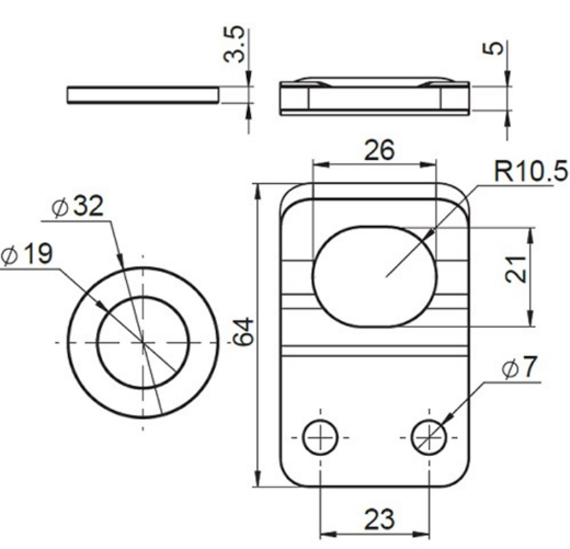 Picture of Catch Plate & Rubber Washer, suit Antiluce/Anti Rattle Fastener