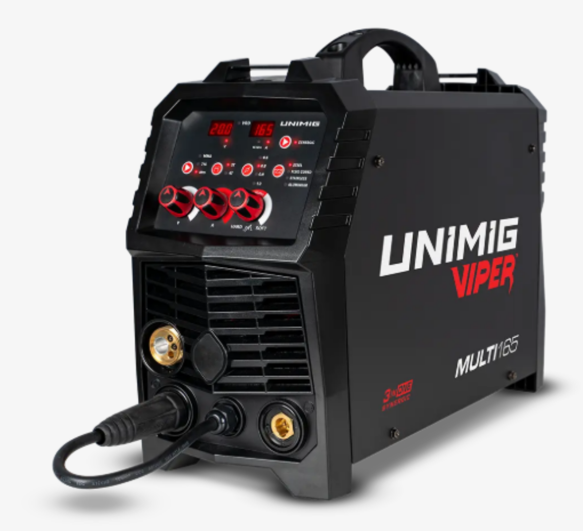 Picture of VIPER MULTI 165 MIG/TIG/STICK WELDER, 10AMP, SB15 BINZEL TORCH