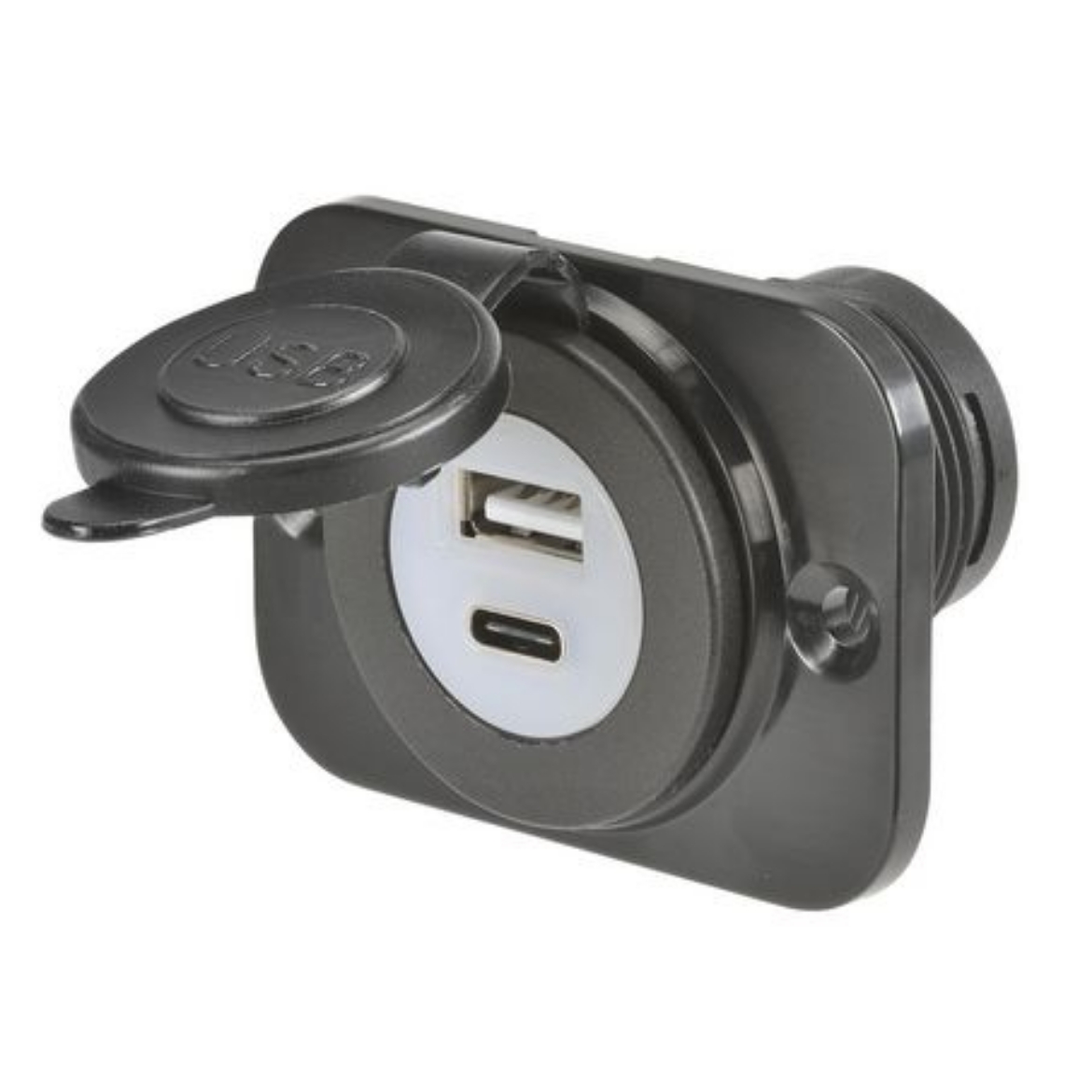 Picture of USB-A and USB-C Outlet Charging 3.0A Fast Charging