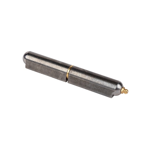 Picture of Bullet Hinge, Steel, 120mm long, c/w Steel pin, Brass washer, & Grease nipple