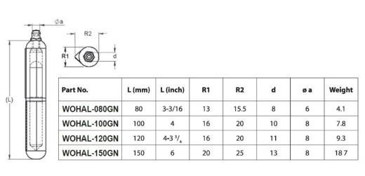 Picture of Bullet Hinge, Aluminium, 80mm long, Stainless Pin & Washer, Grease Nipple