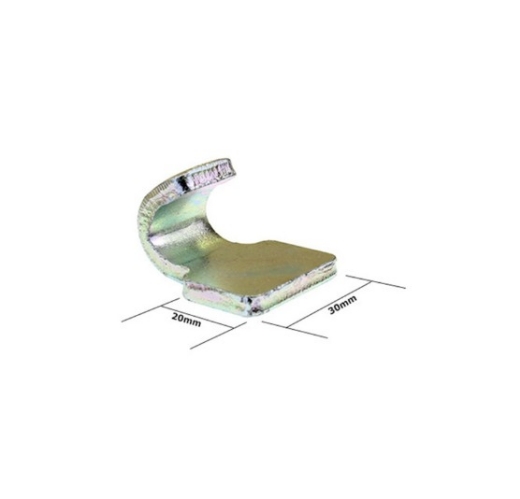 Picture of Fastener, Hook Plate, Zinc Plated, Weld-On