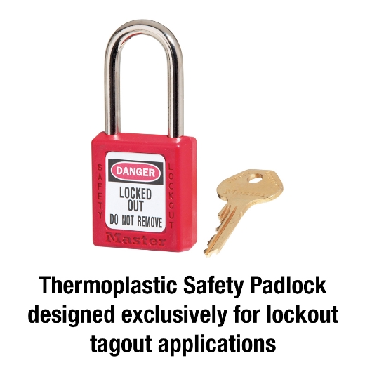 Picture of Lock, Personal Danger, Red, Isolation