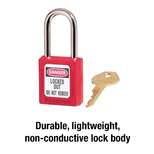 Picture of Lock, Personal Danger, Red, Isolation