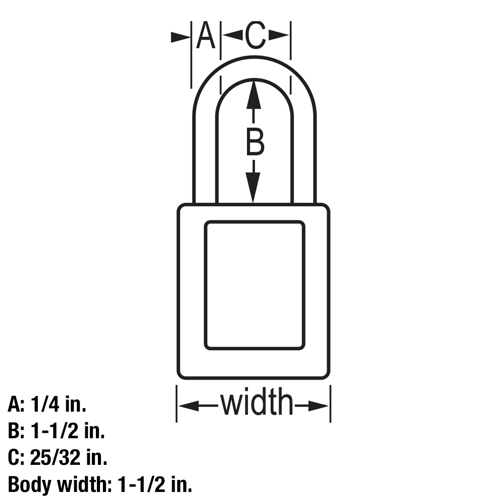 0410RED Lock, Personal Danger, Red, Isolation | Jett Industrial Supplies