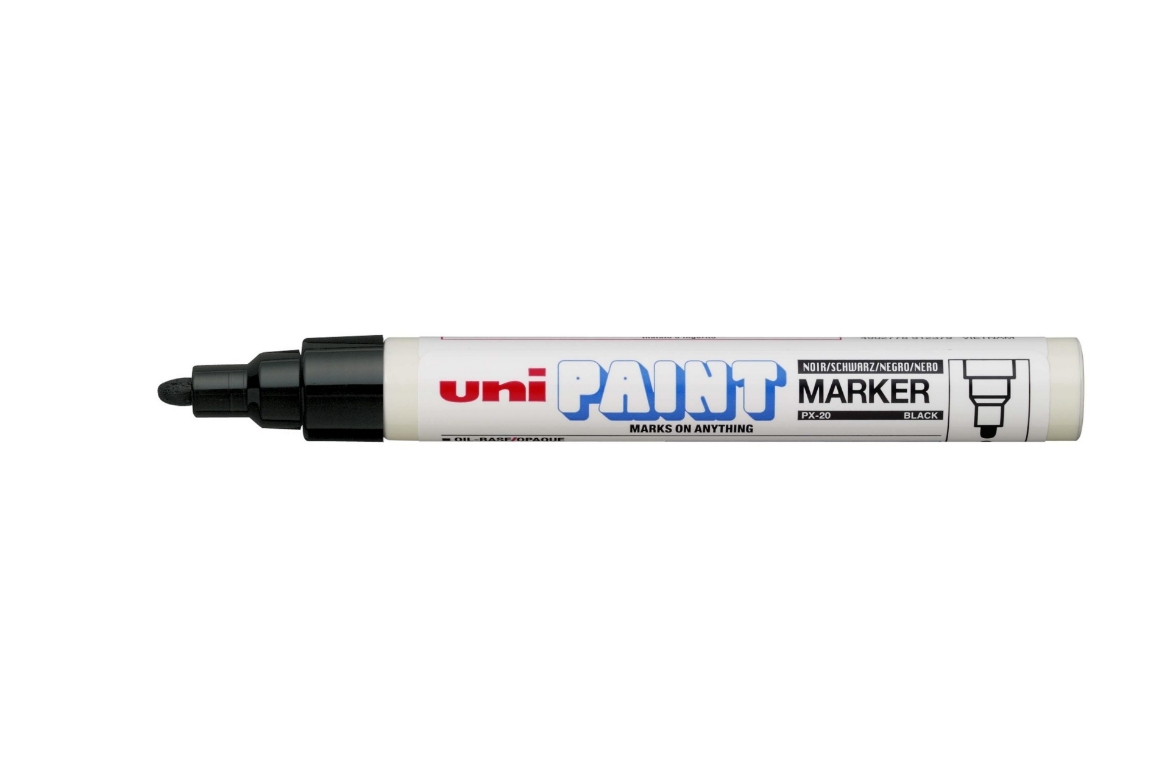 Picture of Uniball PX20BK Paint Marker Bullet Point - Black