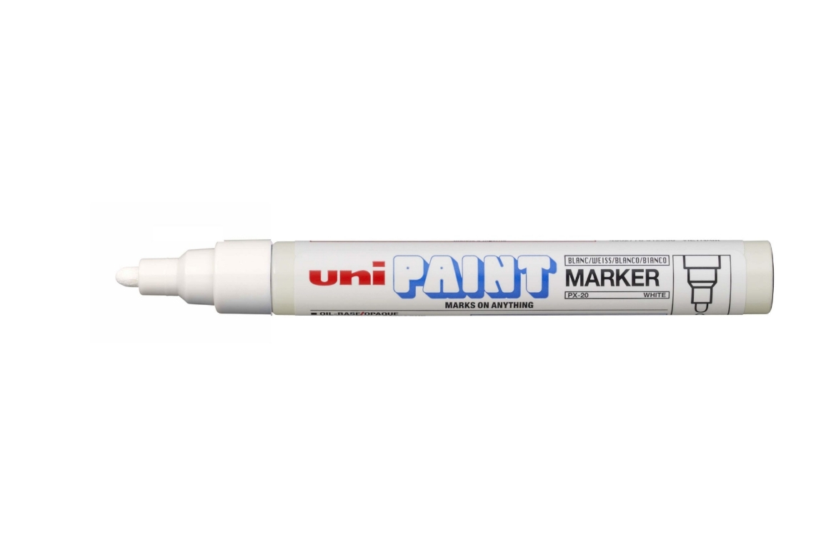 Picture of Uniball PX20WH Paint Marker Bullet Point - White