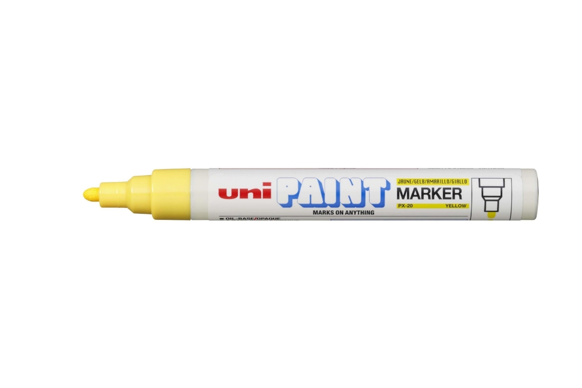 Picture of Uniball PX20Y Paint Marker Bullet Point - Yellow