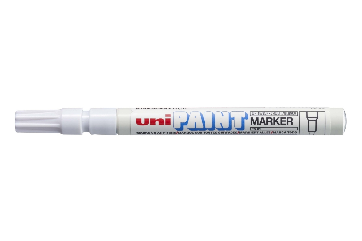Picture of Uniball PX21WH Paint Marker Fine Bullet Point - White