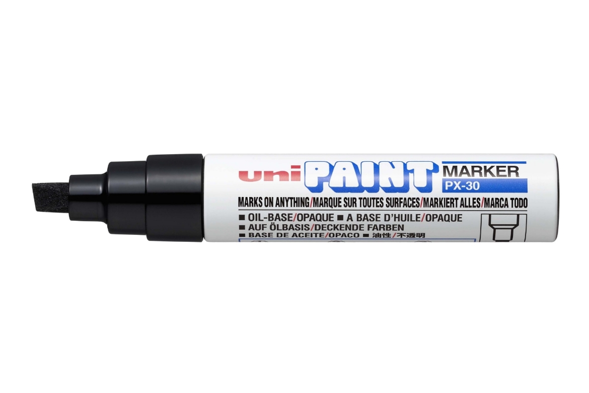 Picture of Uniball PX30BBK Paint Marker Chisel Tip - Black