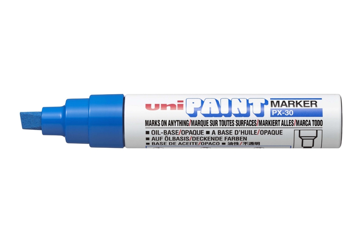 Picture of Uniball PX30BBL Paint Marker Chisel Tip - Blue