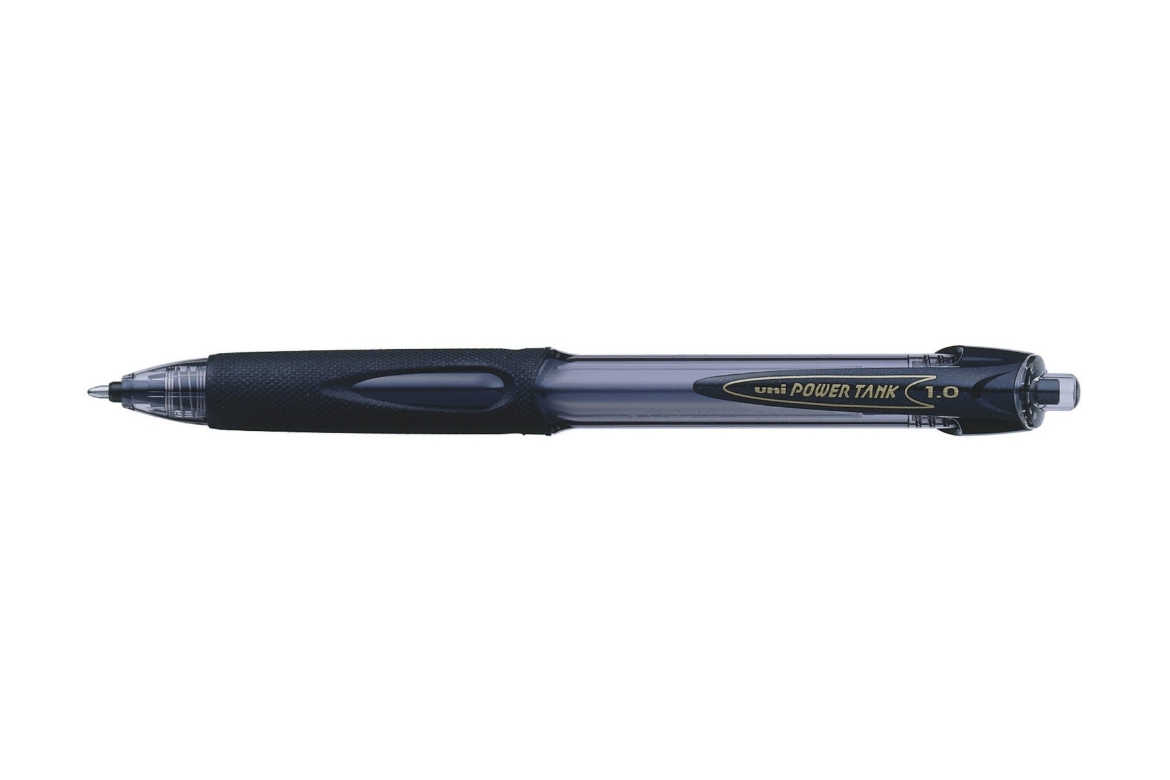 Picture of Uniball SN-220 Power Tank Retractable Ballpoint Pen, BLACK