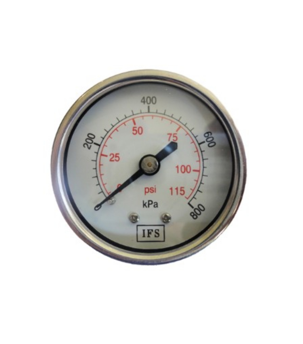 Picture of Pressure Gauge, 63mm Rear Entry, 1000kpa/145psi, S/S Case, 1/4" BSP