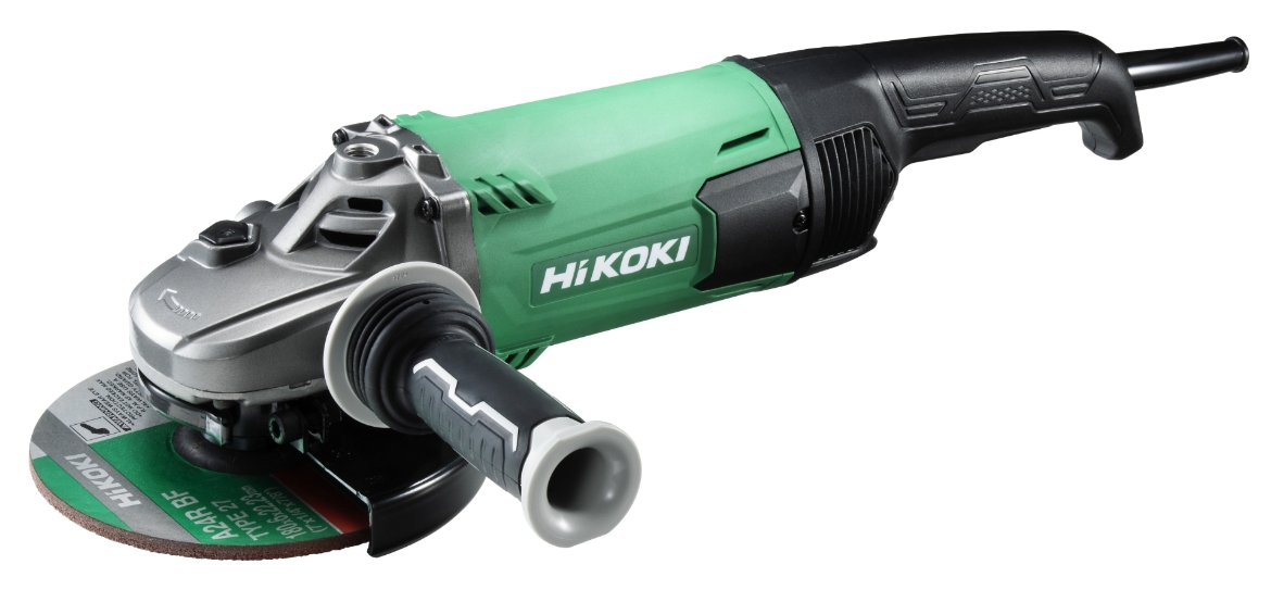 Picture of HiKOKI Angle Grinder Ø180mm with Trigger (Deadman) Switch, 2400W, 3 Position, Anti-Vibration Handle