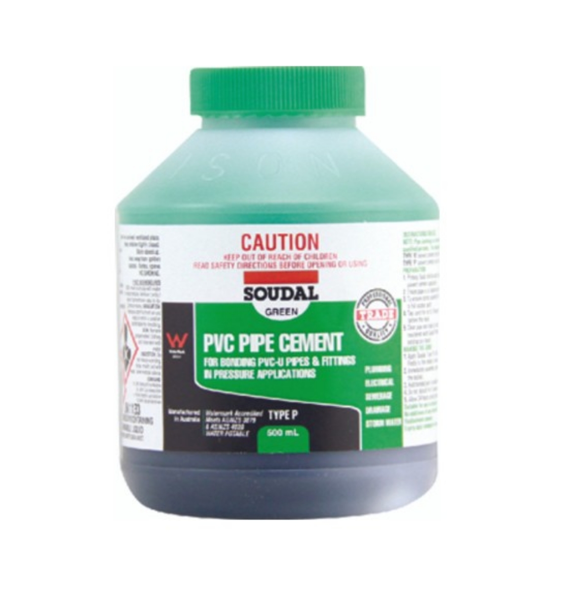 Picture of PVC Pipe Cement Type P, 500ml, Green