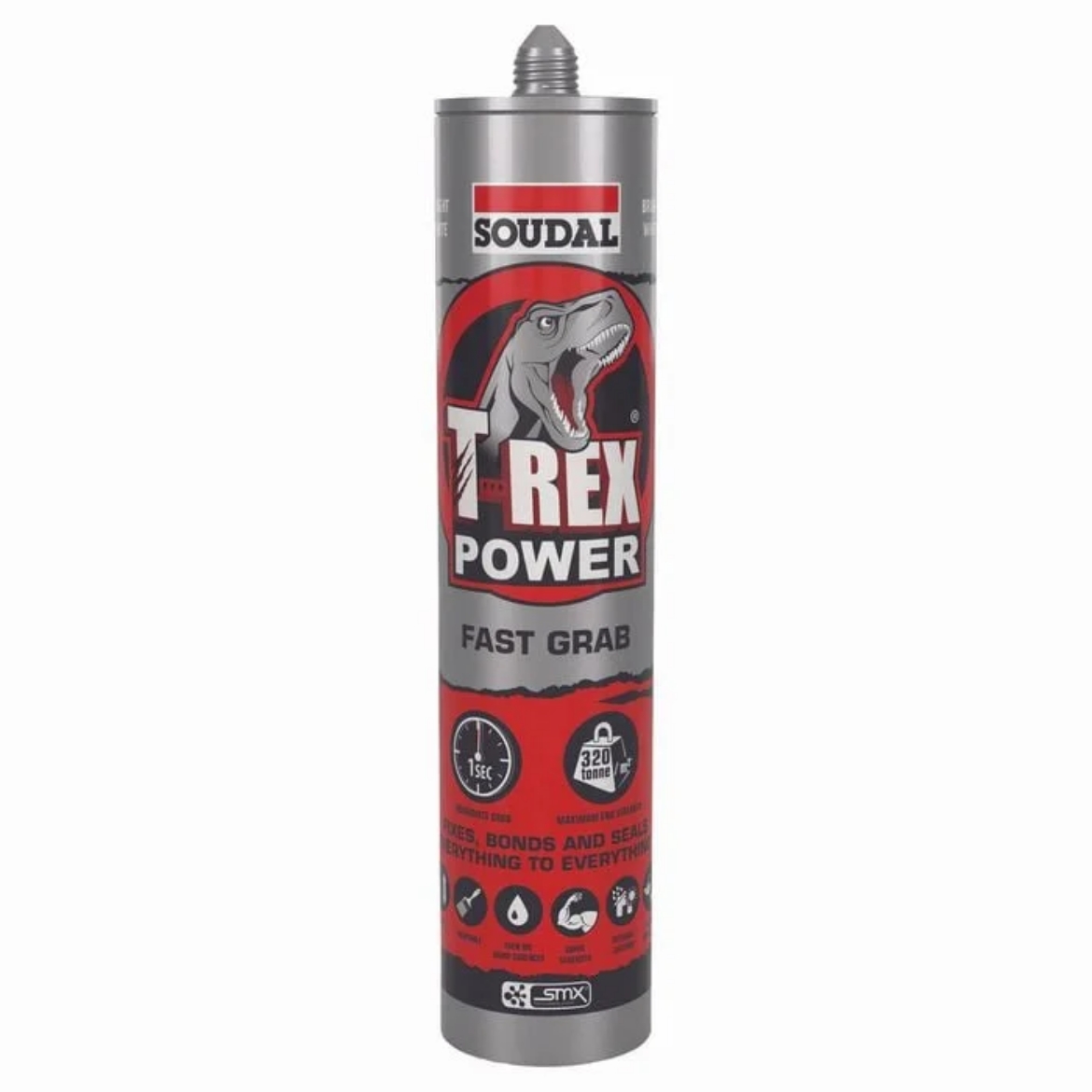 Picture of T-Rex Power Fast Grab, Steel Grey, 290ml, Polymer Sealant & Adhesive